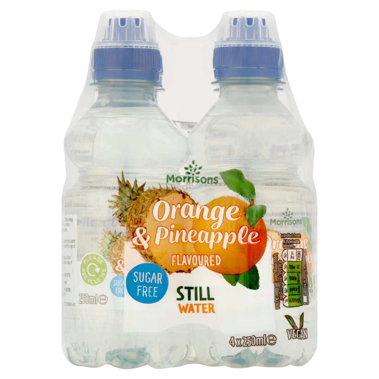 Morrisons Orange Pineapple Water 4 x 250ml