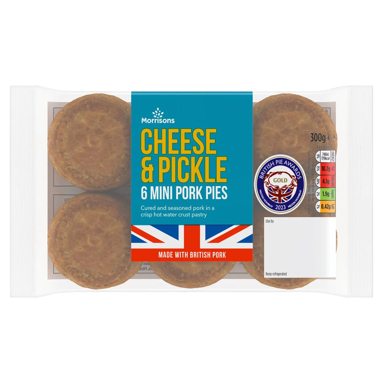 Morrisons Mini Pork Cheese Pickle Pies 6 x 50g