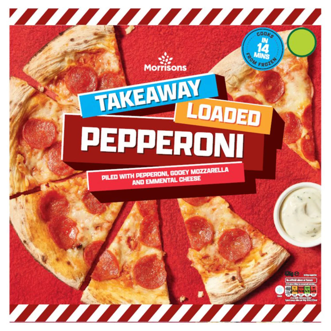 Morrisons Takeaway Loaded Pepperoni Pizza 426g