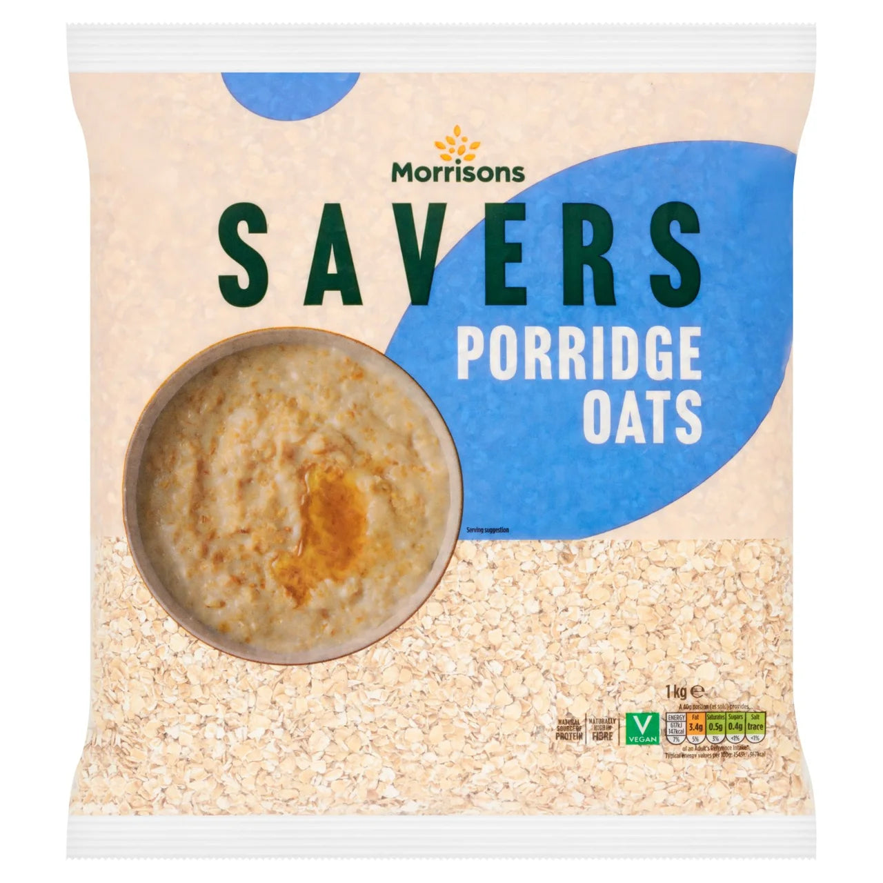 Morrisons Savers Porridge Oats 1kg