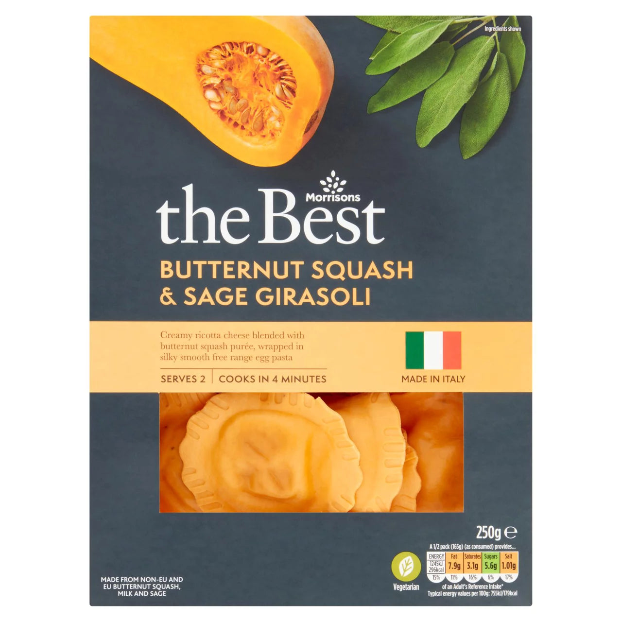 Morrisons The Best Butternut Squash Sage Girasole 250g