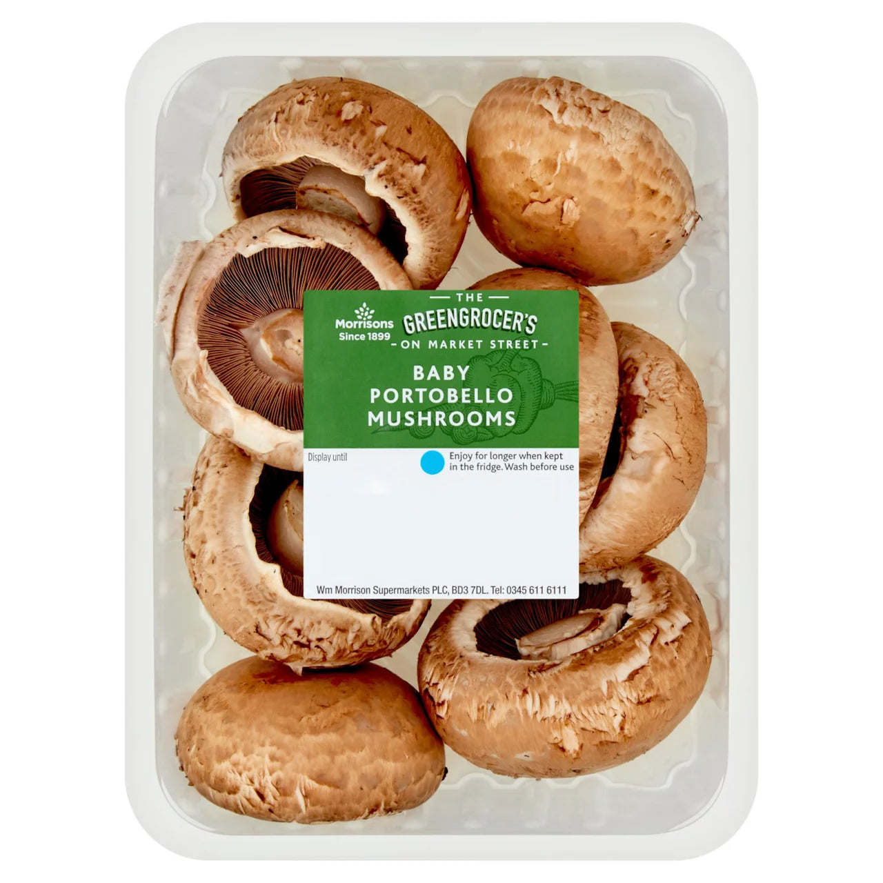 Morrisons Baby Portobello Mushrooms 200g
