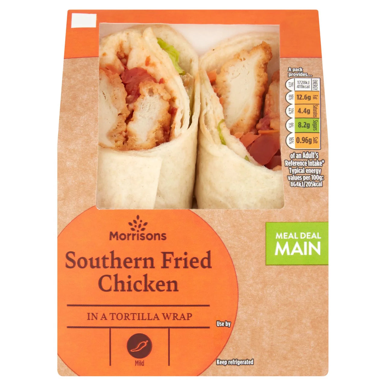 Morrisons Southern Fried Chicken Wrap [278]