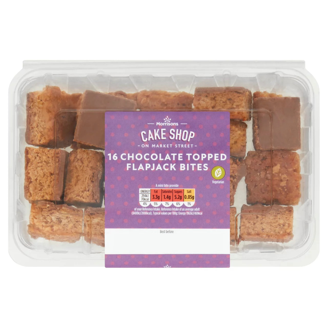 Morrisons 15 Chocolate Topped Flapjacks Mini Bites