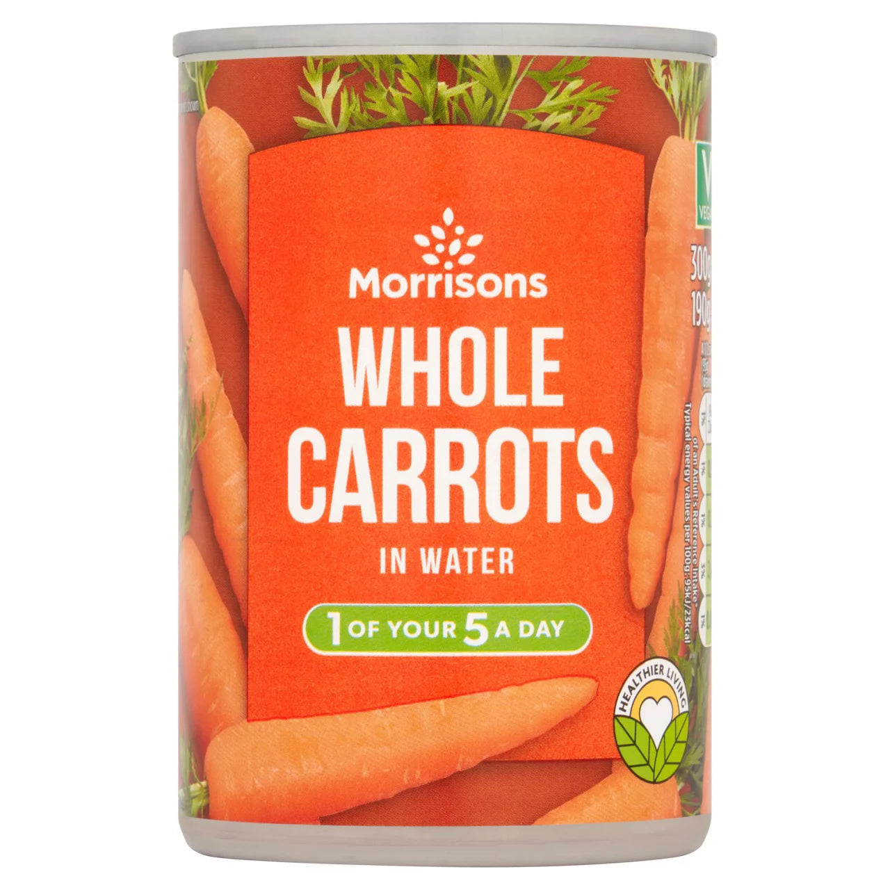 Morrisons Whole Carrots in Water 300g