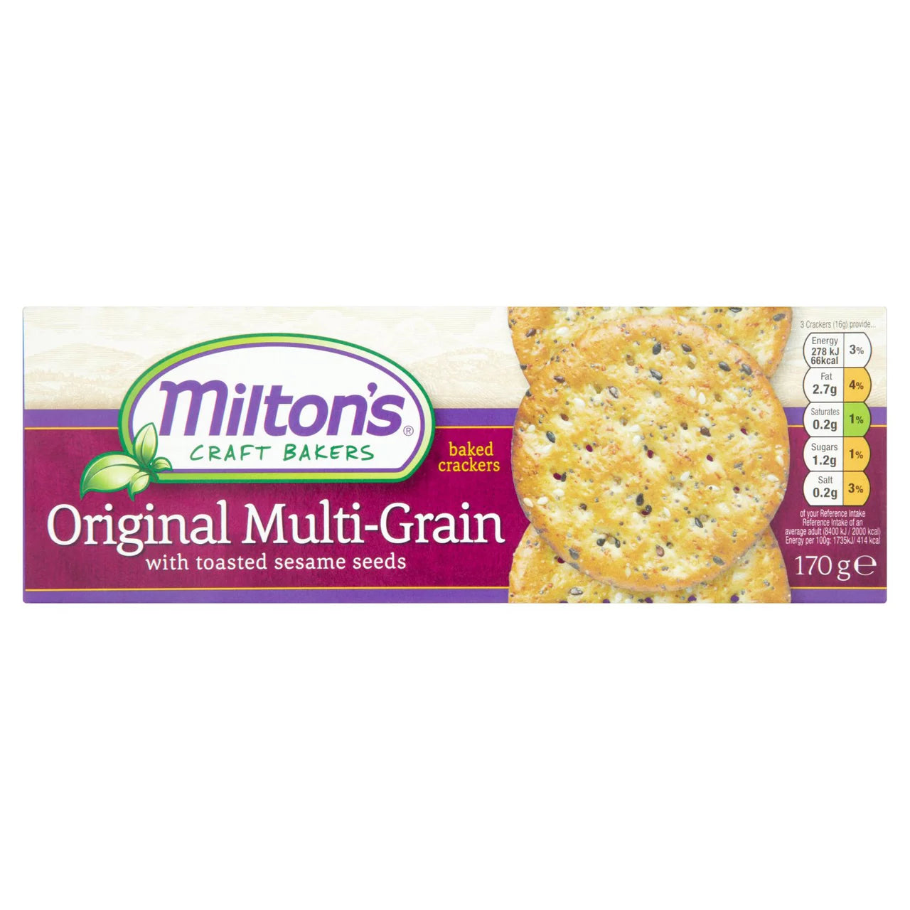 Miltons Multigrain Crackers 170g
