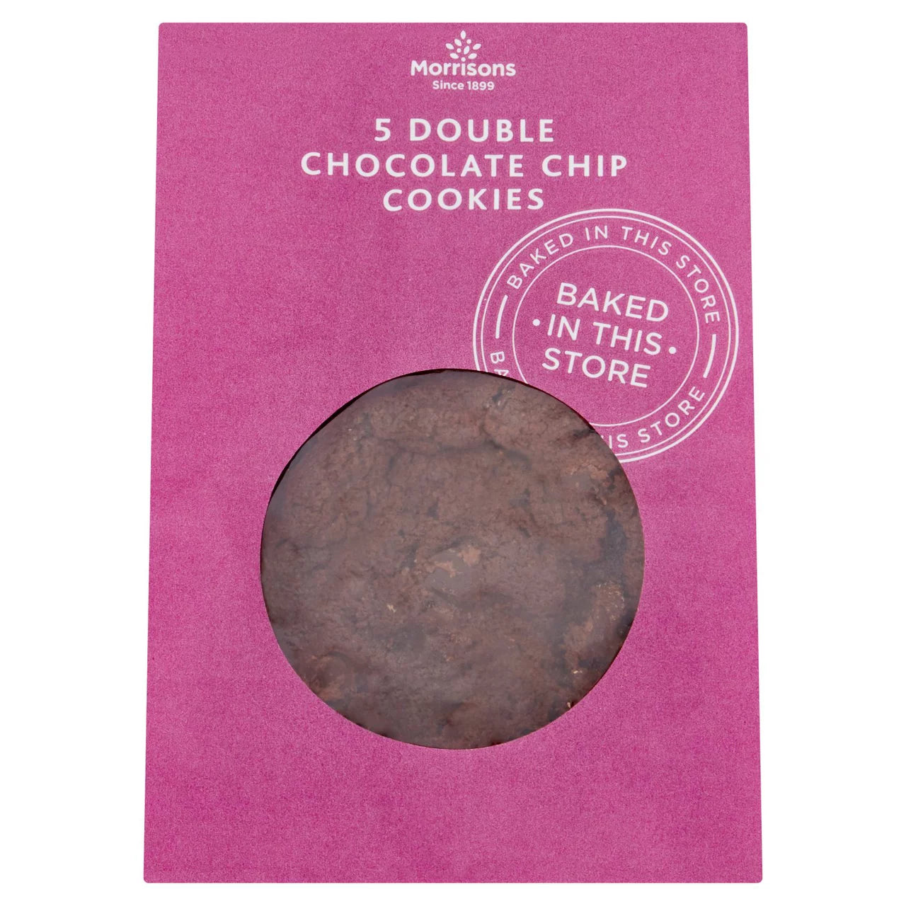 Morrisons Core Double Chocolate Chip Cookies 45g