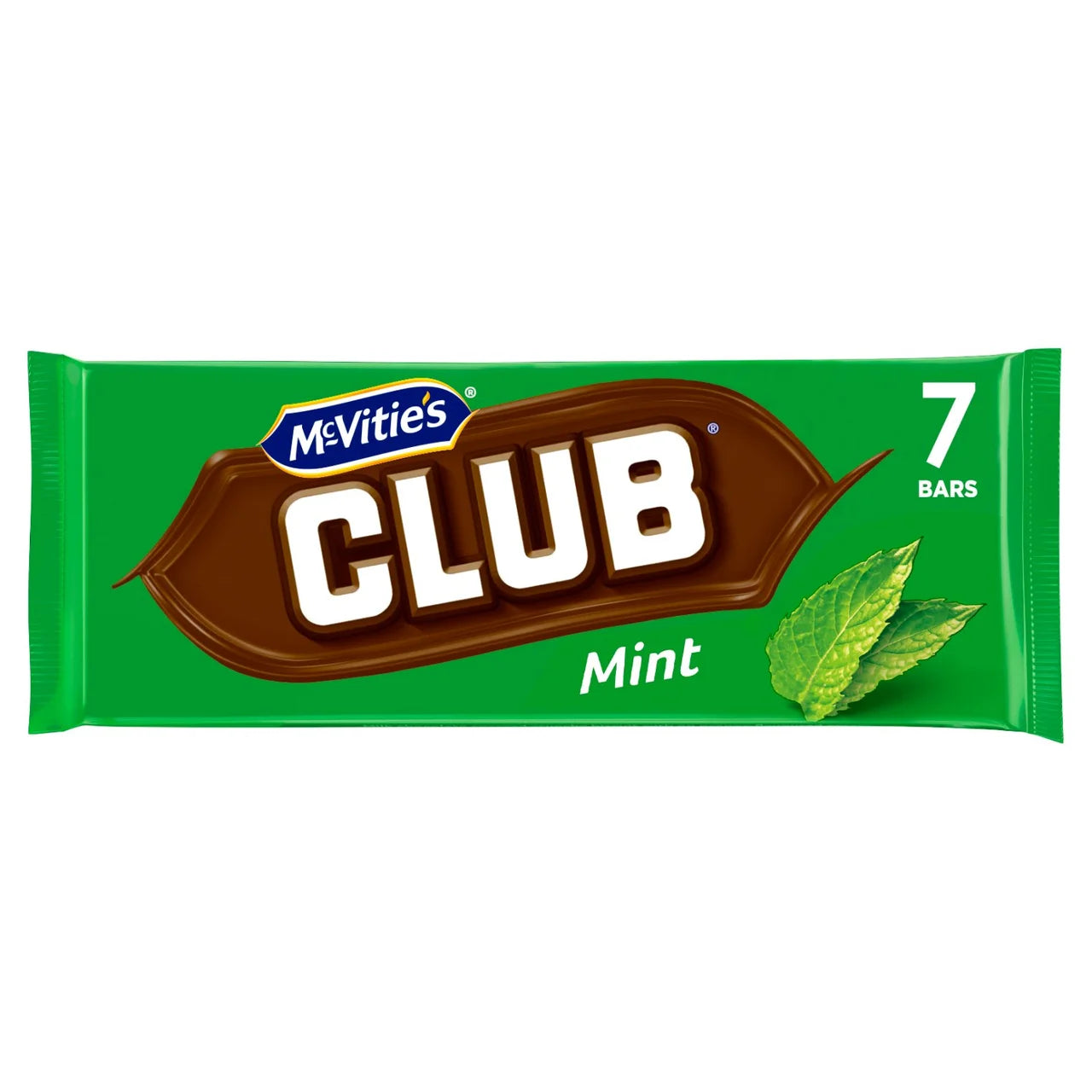 McVities 7 Club Mint Chocolate Bars 161g