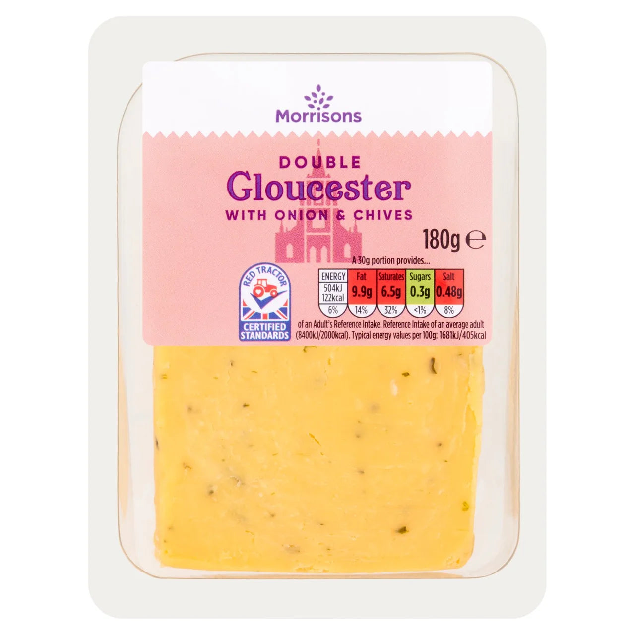 Morrisons Double Gloucester Onion & Chive 180g