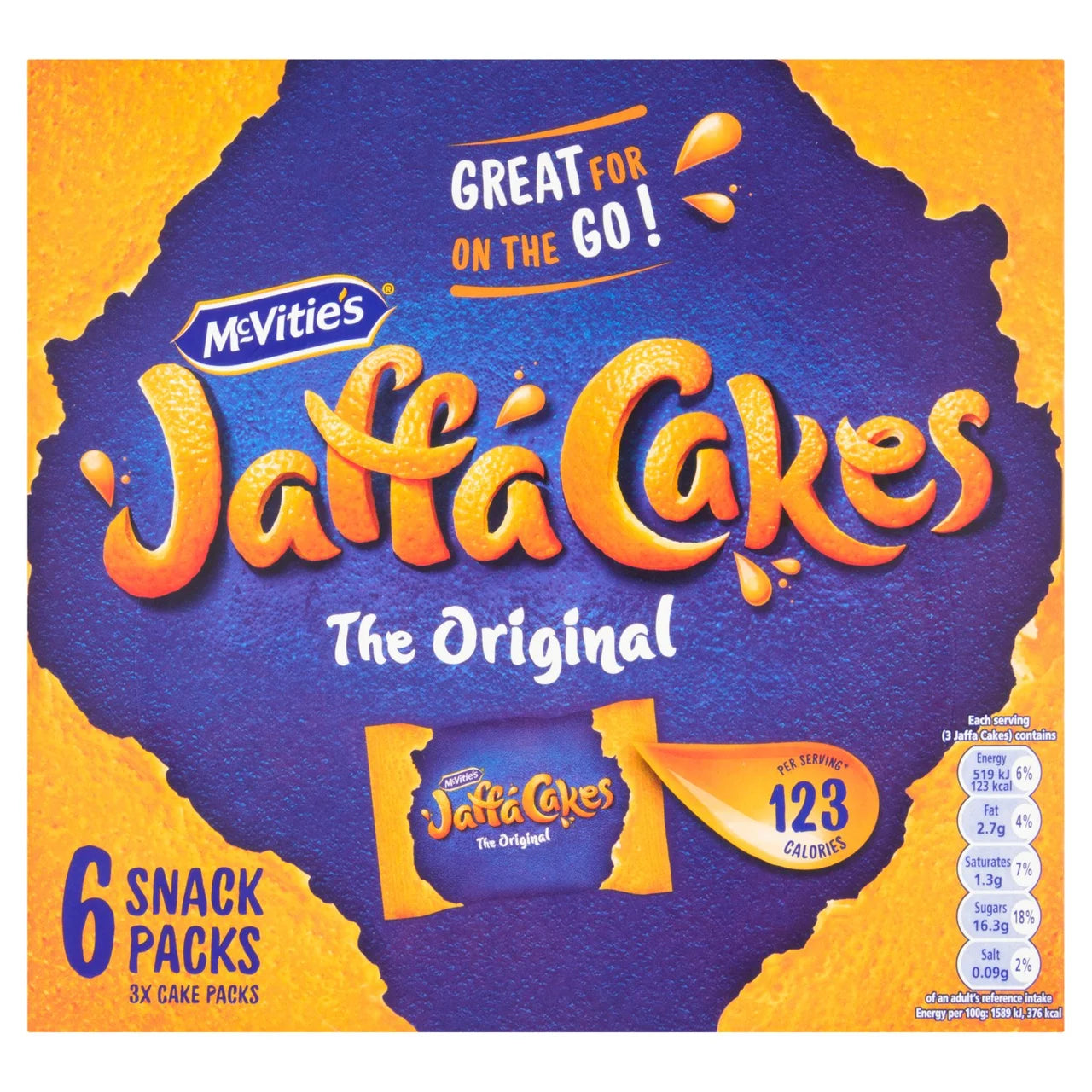 McVities The Original Jaffa Cakes Snack Pack 6 x 198g