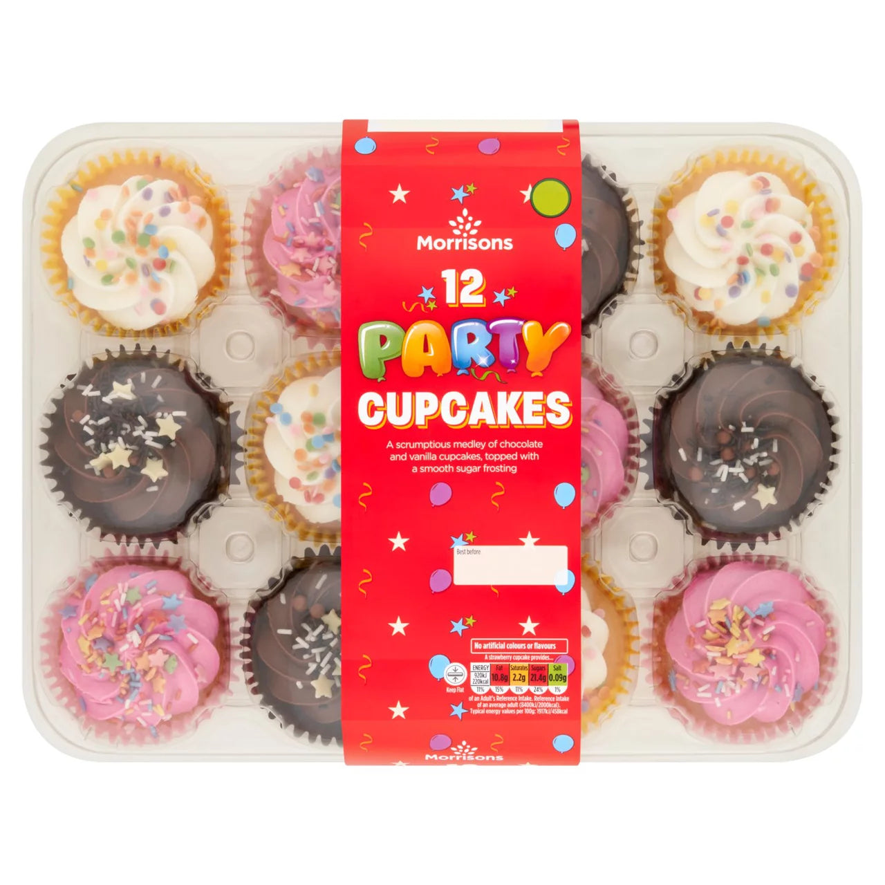Morrisons Party Cupcakes 12pk