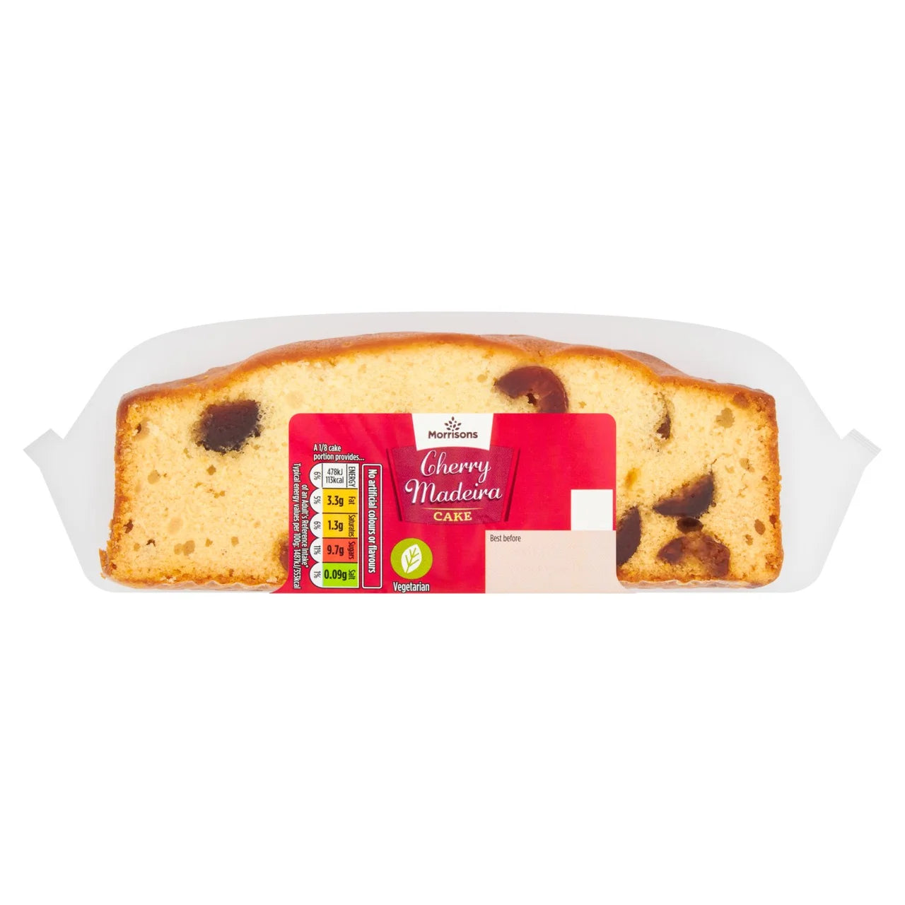 Morrisons Cherry Madeira Slab Cake