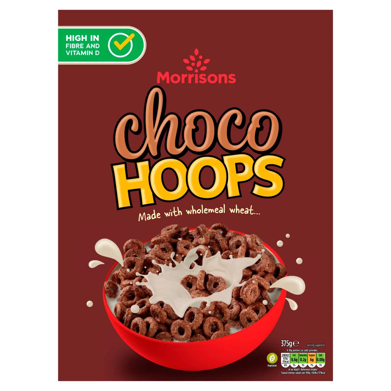 Morrisons Chocolate Hoops 375g