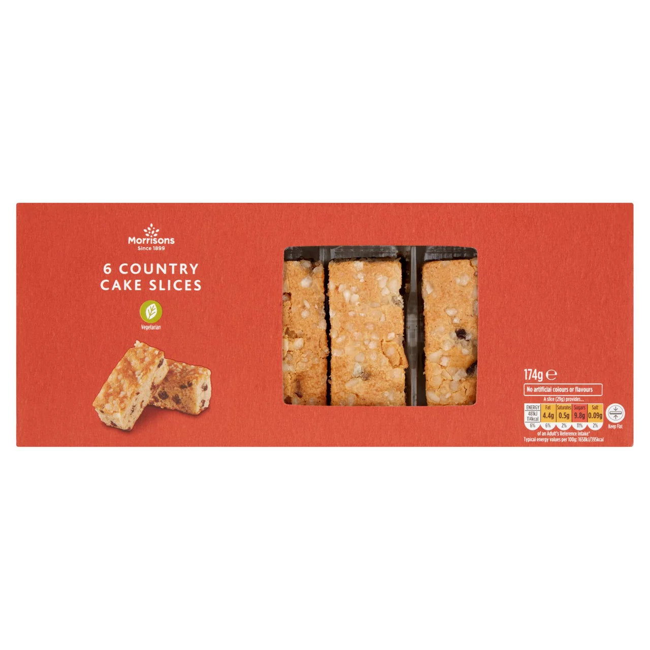 Morrisons 6 Country Cake Slices 160g