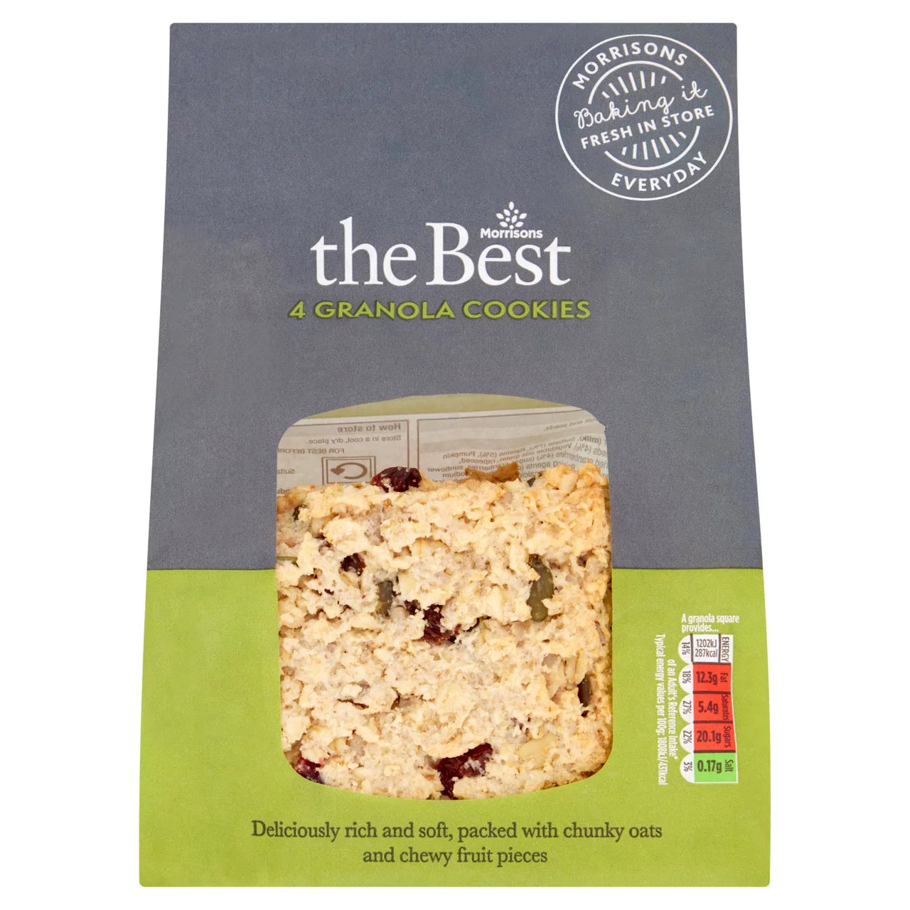 Morrisons Bakery Best Granola Cookie [109]