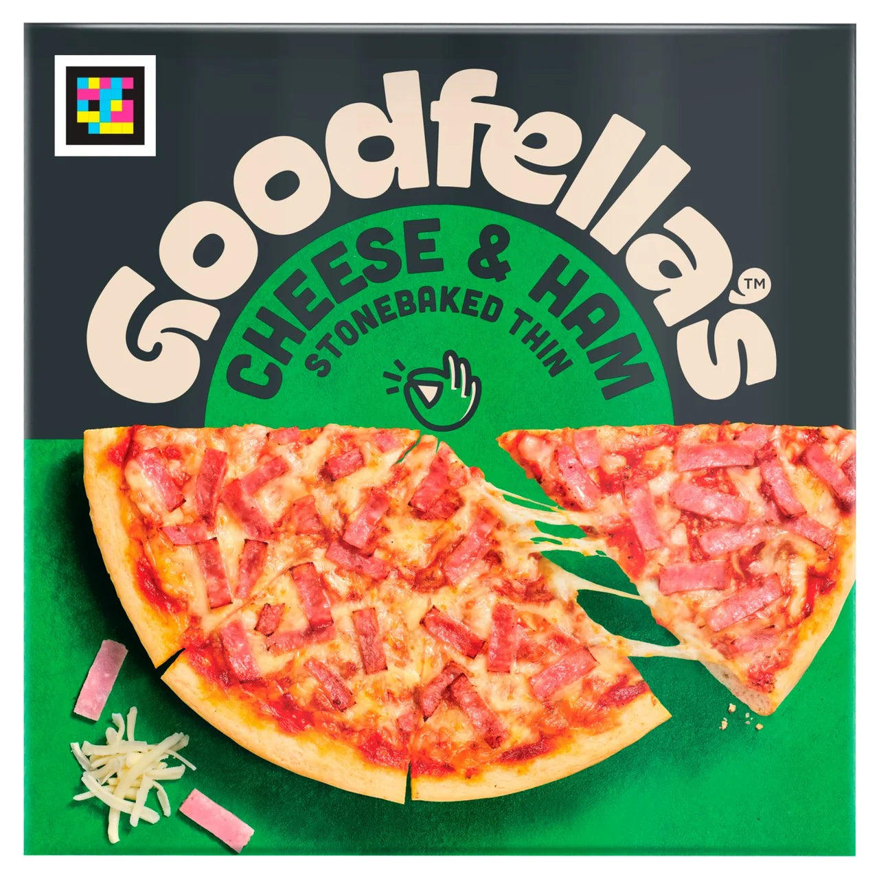 Goodfellas Thin Crust Cheese Ham Pizza 351g