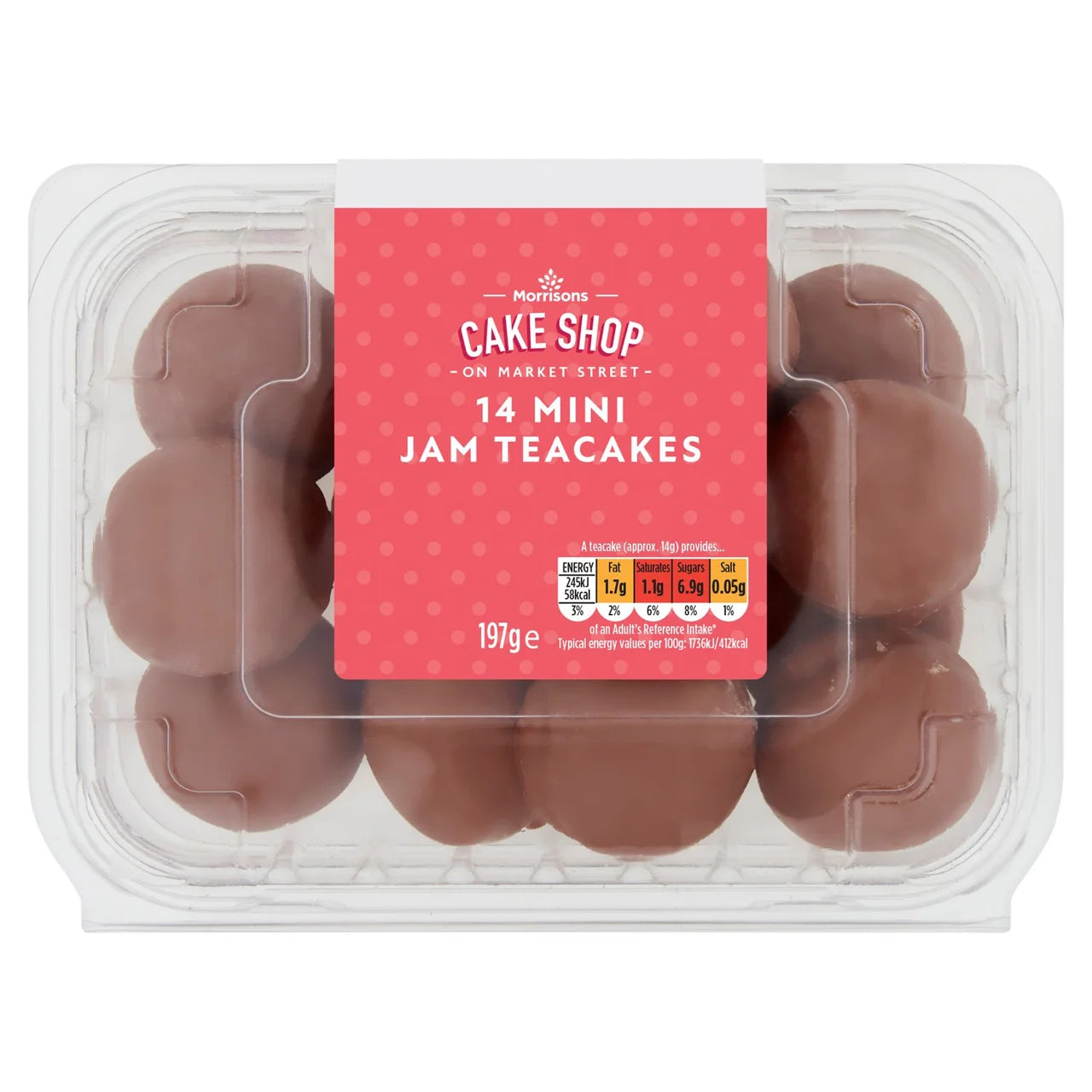 Morrisons Market St 14 Mini Milk Chocolate Teacakes