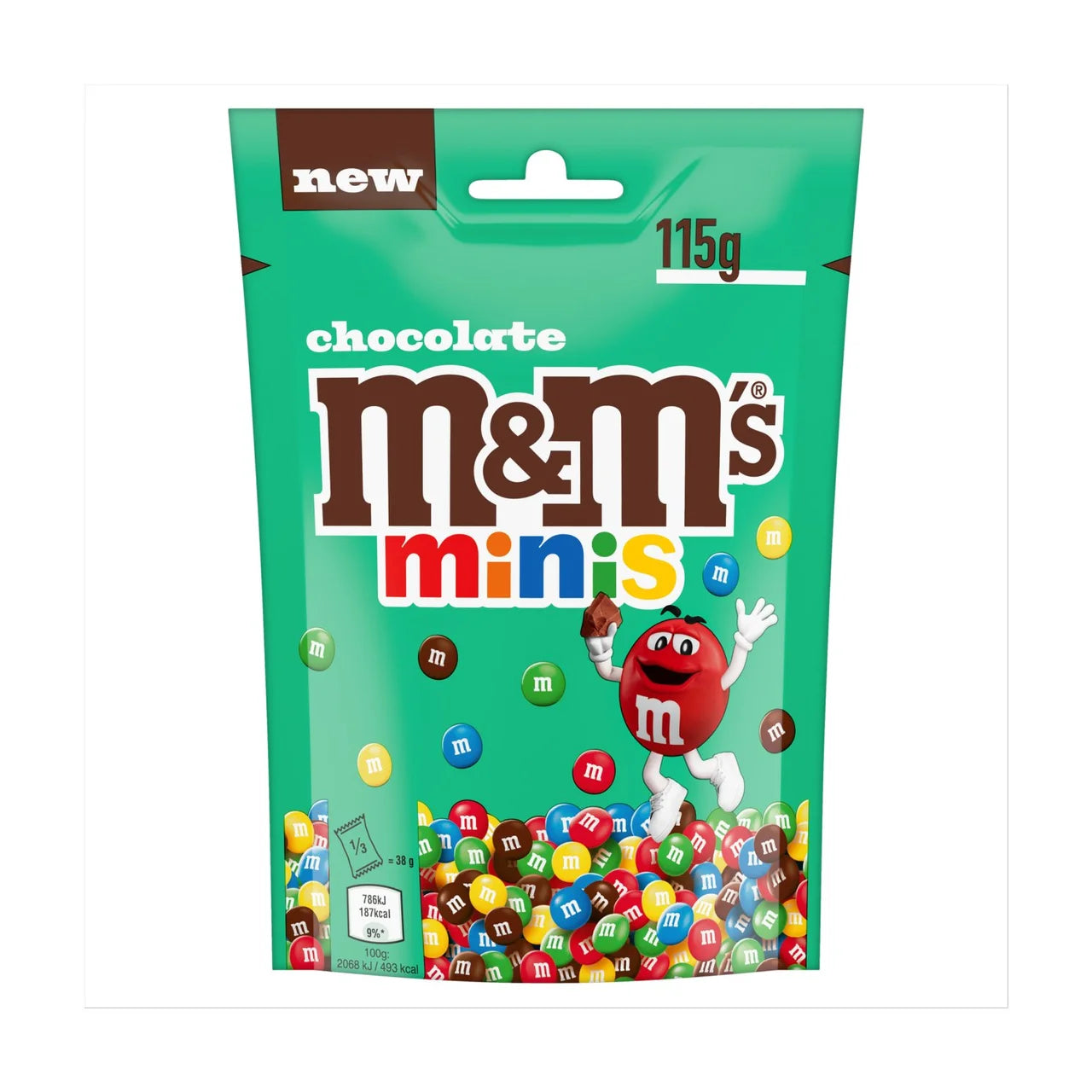 M&Ms Chocolate Minis Pouch Bag 115g