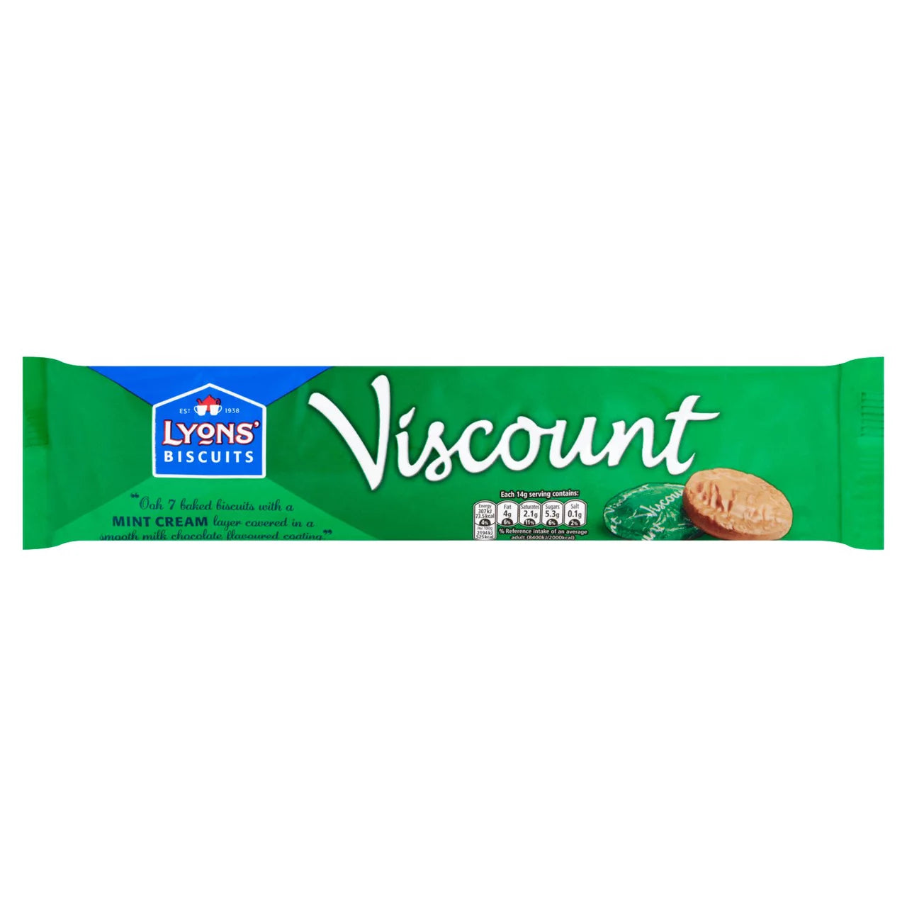 Lyons Viscount Biscuits Mint 7pk [003]