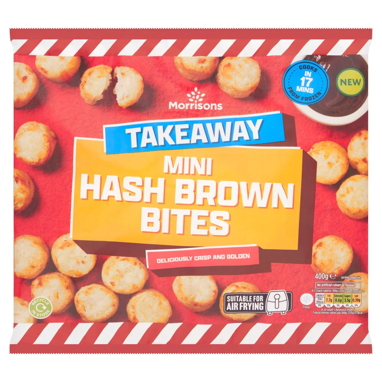 Morrisons Takeaway Mini Hash Brown Bites 400g [148]