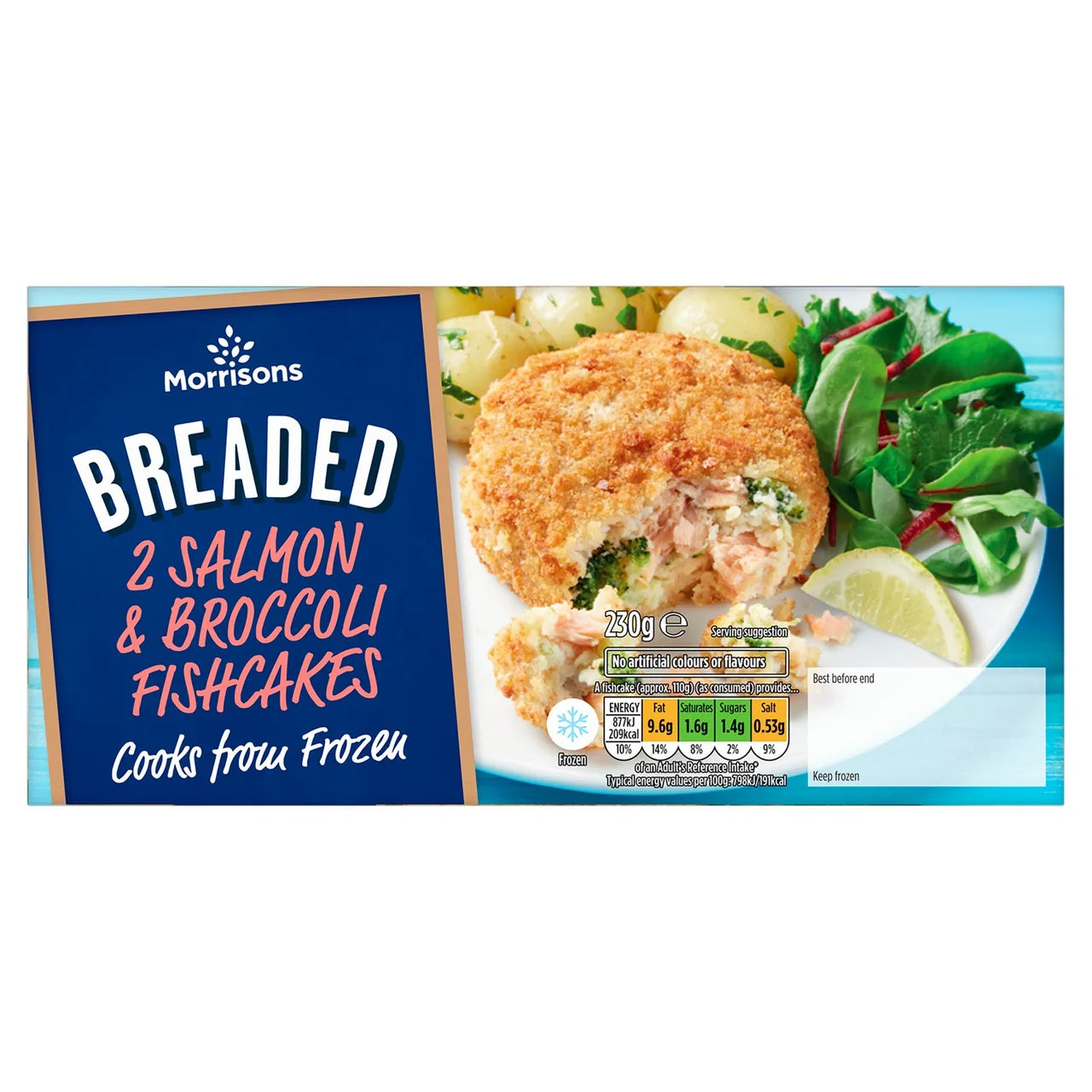 Morrisons 2 Salmon & Brocolli Fish Cakes 230g