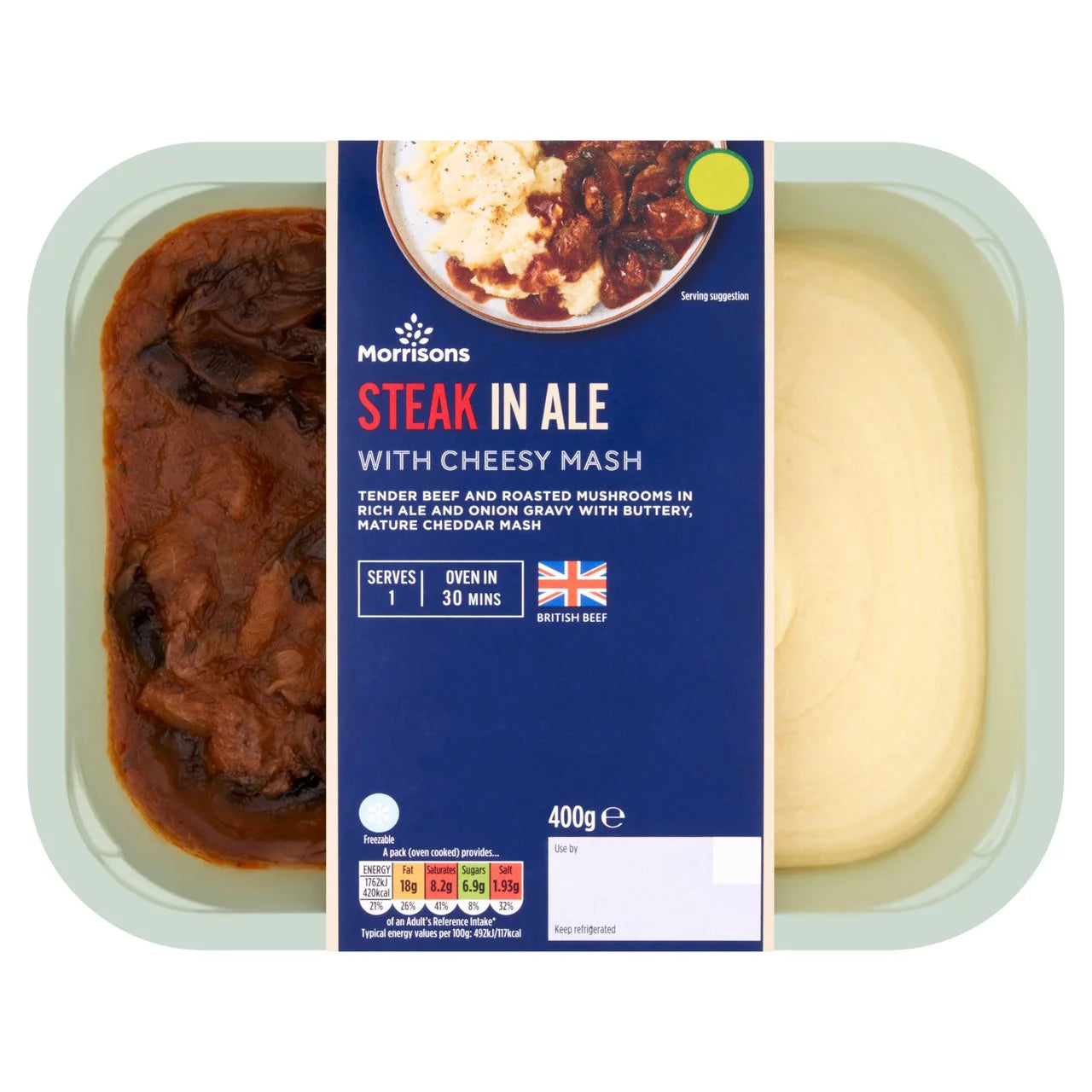 Morrisons Steak and Ale with Mash