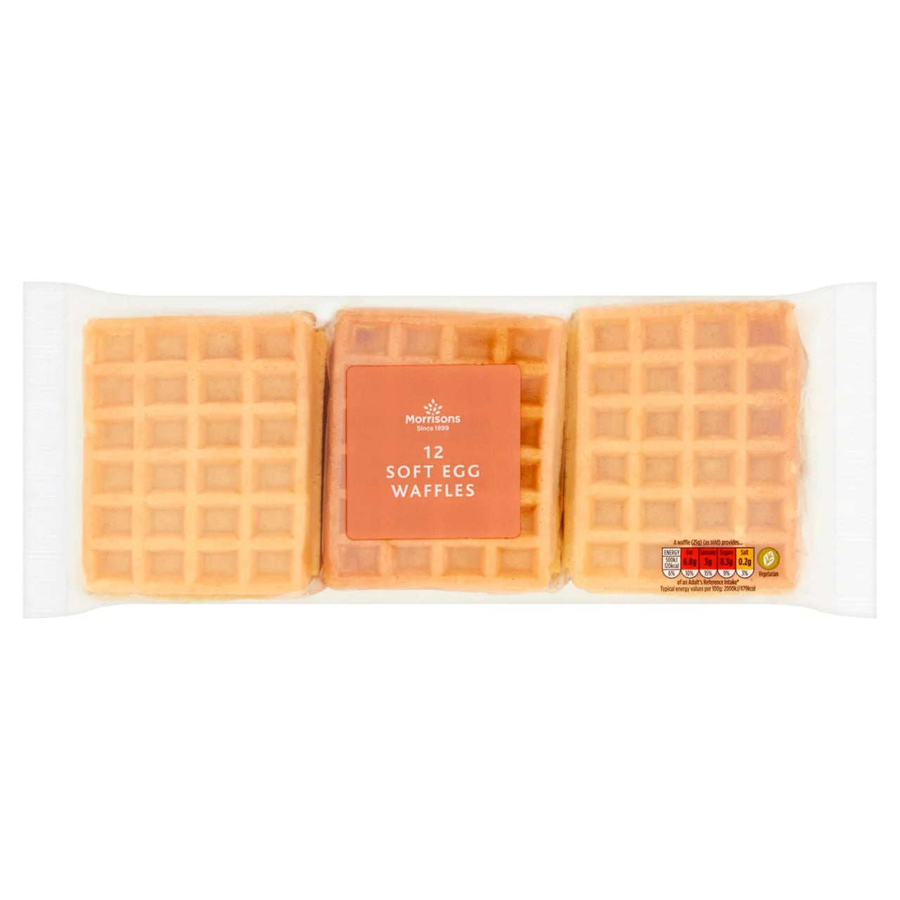 Morrisons Soft Fresh Egg Waffles 12pk