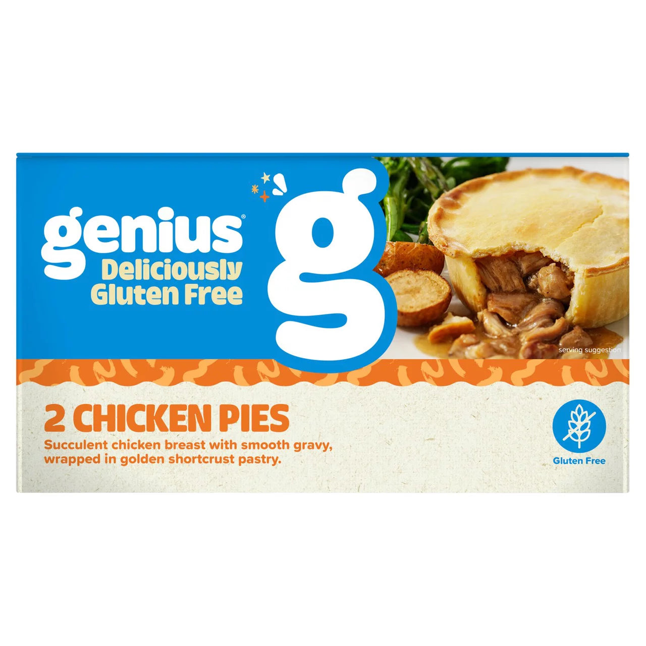 Genius Denby Dale Gluten Free Chicken Pies 2 x 160g