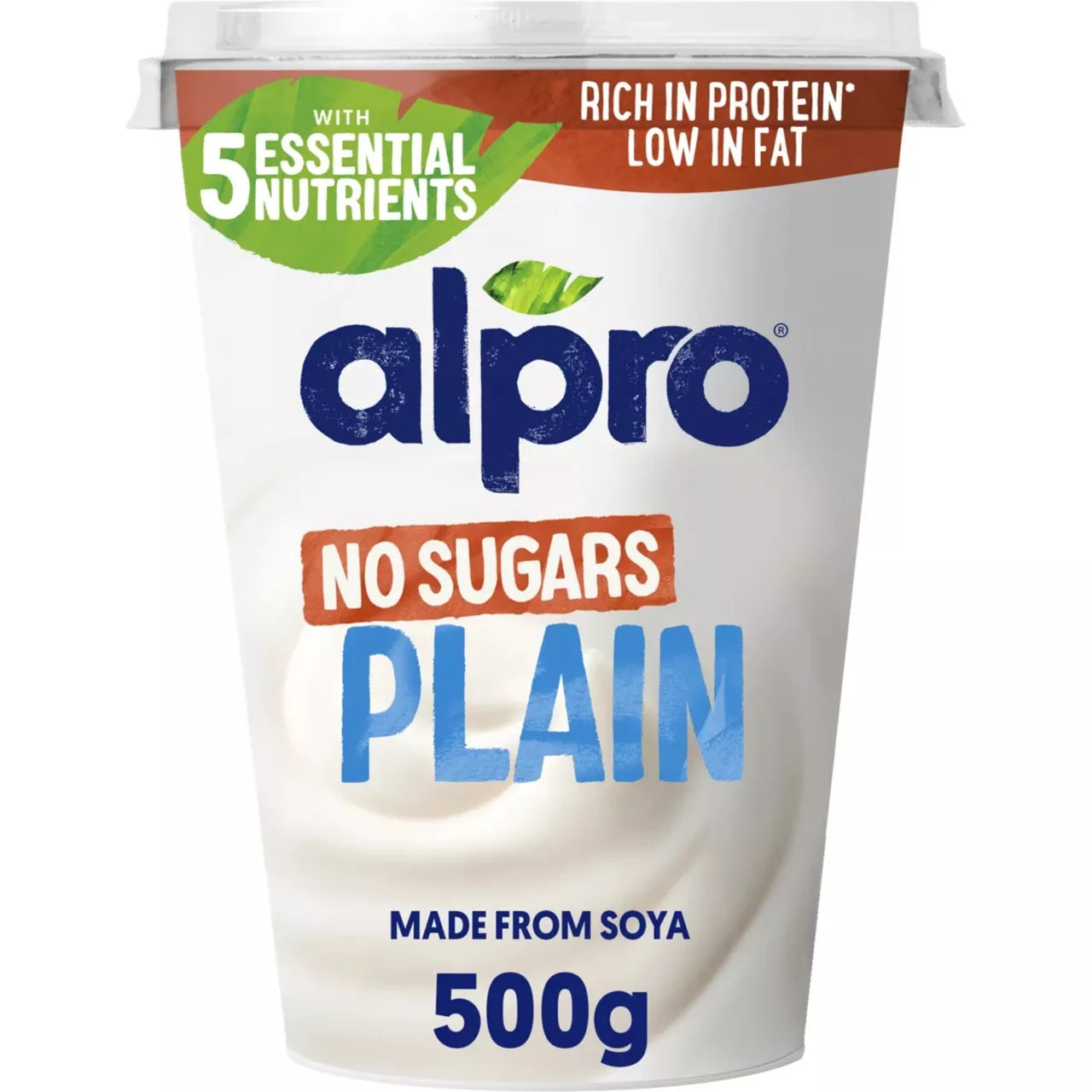 Alpro Plain Unsweetened No Sugars 500g