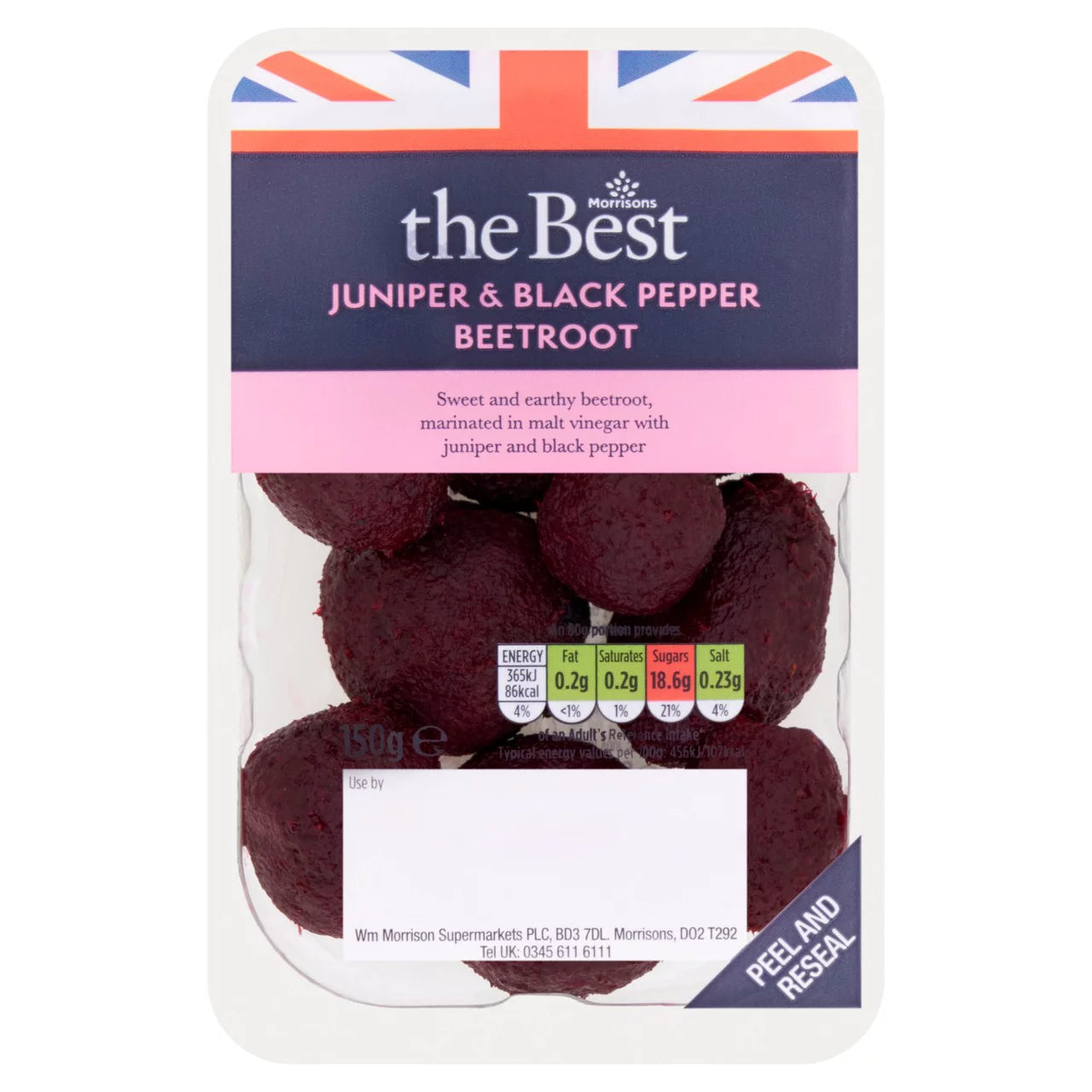 Morrisons The Best Juniper Black Pepper Beetroot 150g