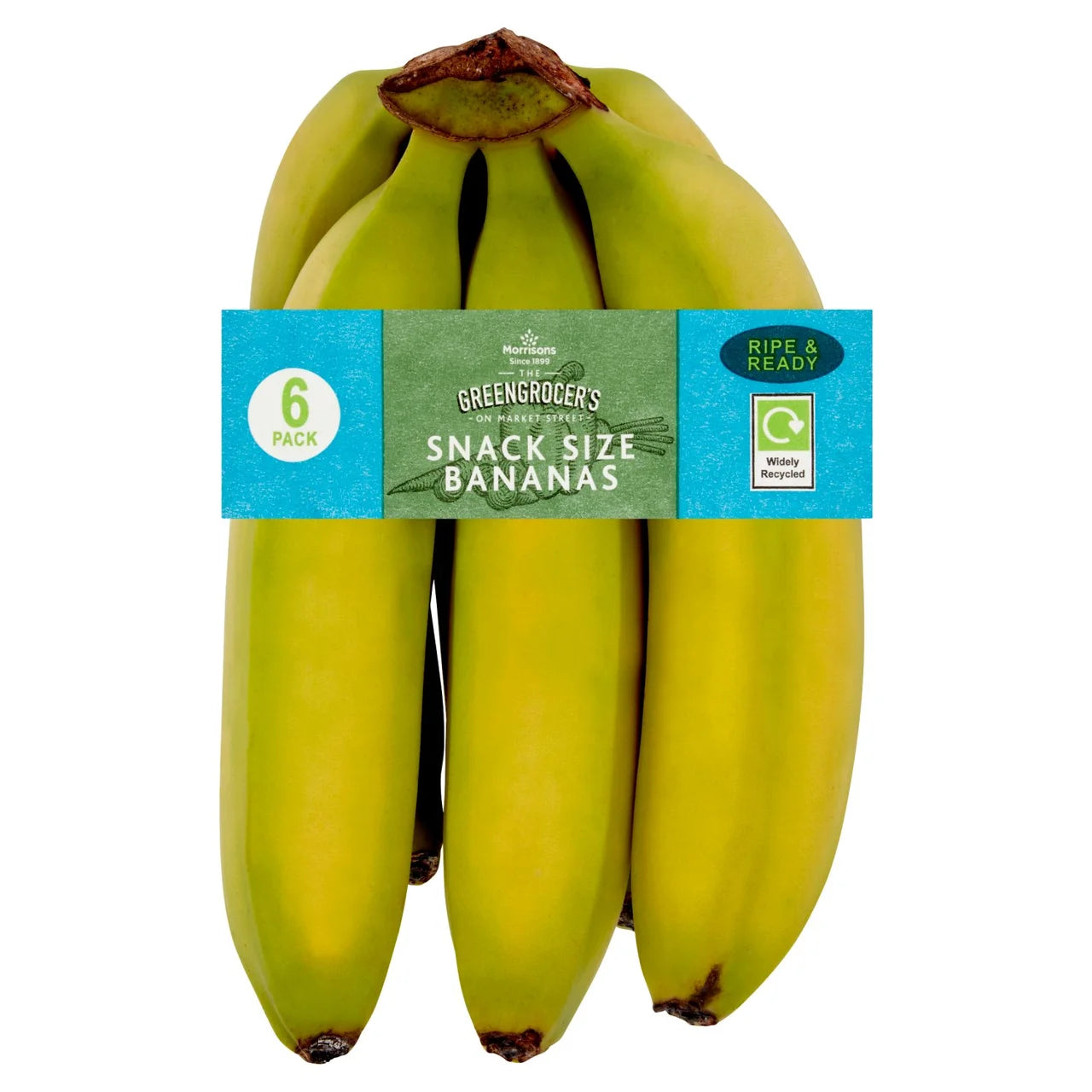 Morrisons Snack Size Bananas 6pk