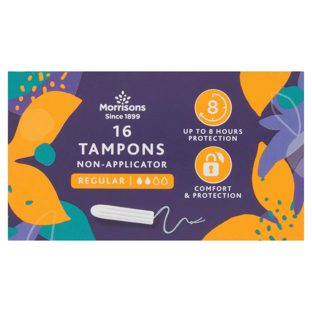 Morrisons Non Applicator Tampons Regular 16pk [626]