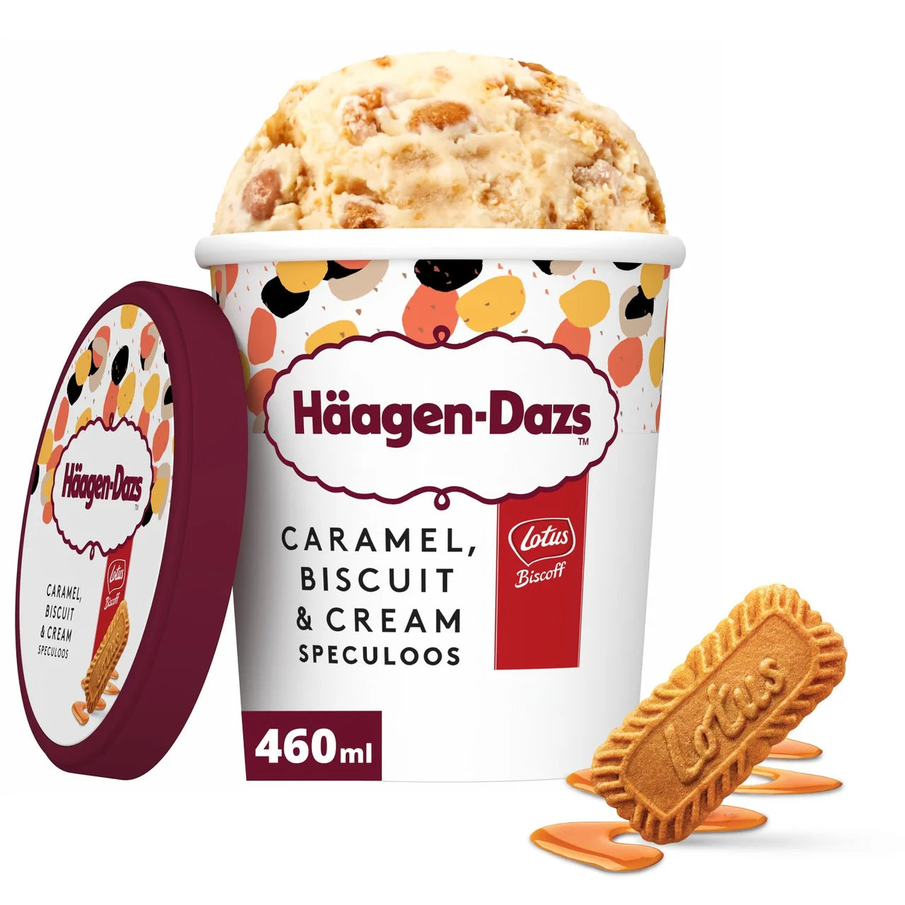Haagen-Dazs Caramel Lotus Biscuit & Cream Ice Cream 460ml
