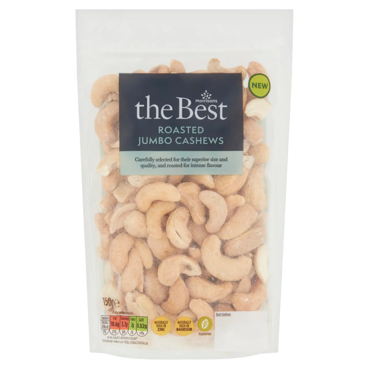 Morrisons The Best Roasted Cashews 150g