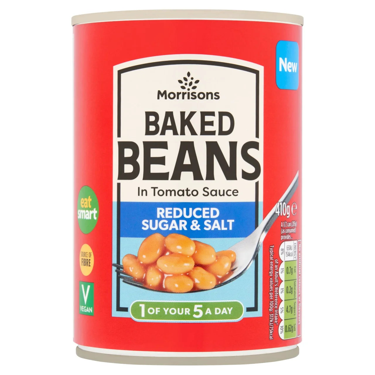Morrisons Reduced Salt & Sugar Baked Beans 410g