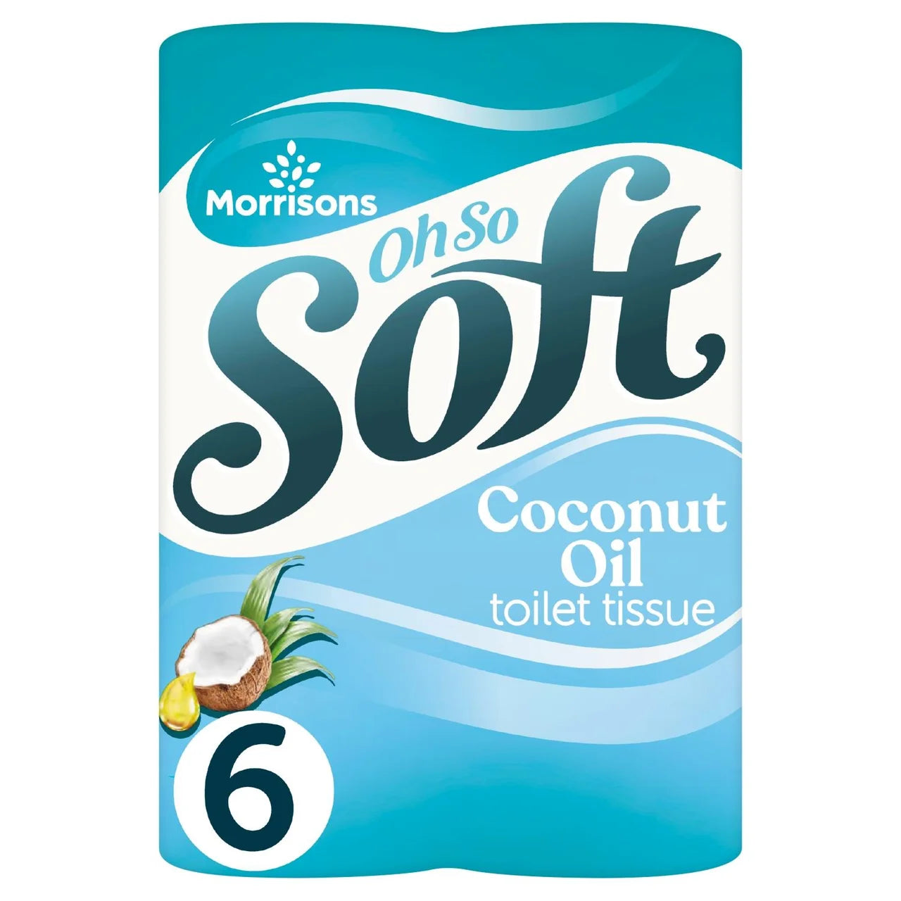 Morrisons Coconut Toilet Tissue 6=9 Roll