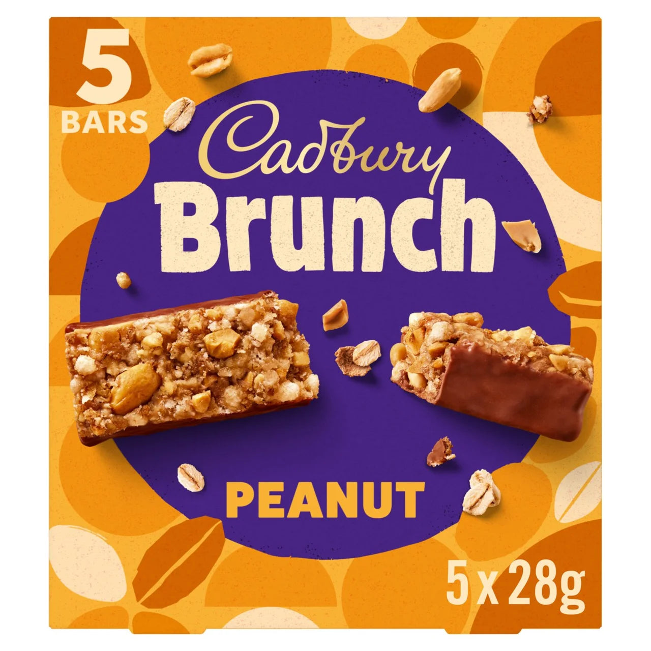Cadbury Brunch Peanut Cereal Bars 4pk 112g