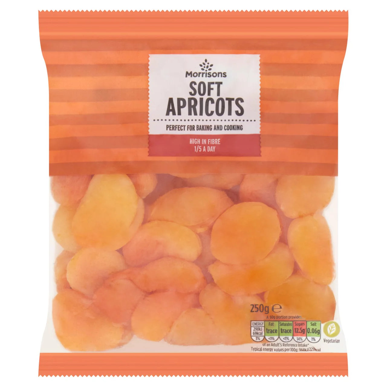 Morrisons Soft Apricots 250g [739]