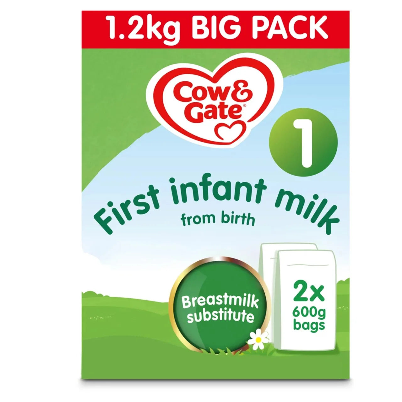 Cow & Gate First Infant Milk 600g x 2pk
