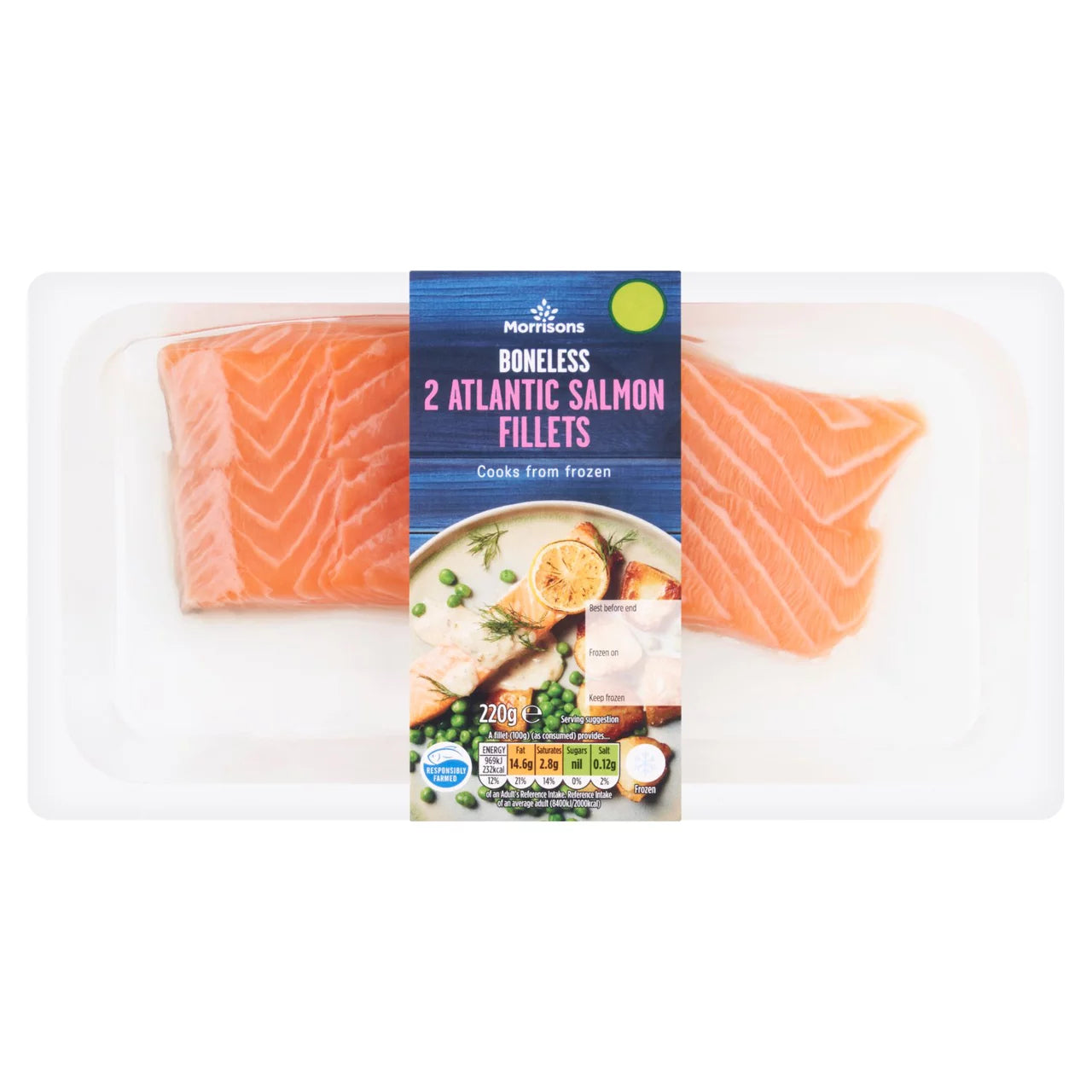Atlantic  Salmon Portions Twin Pack 220g