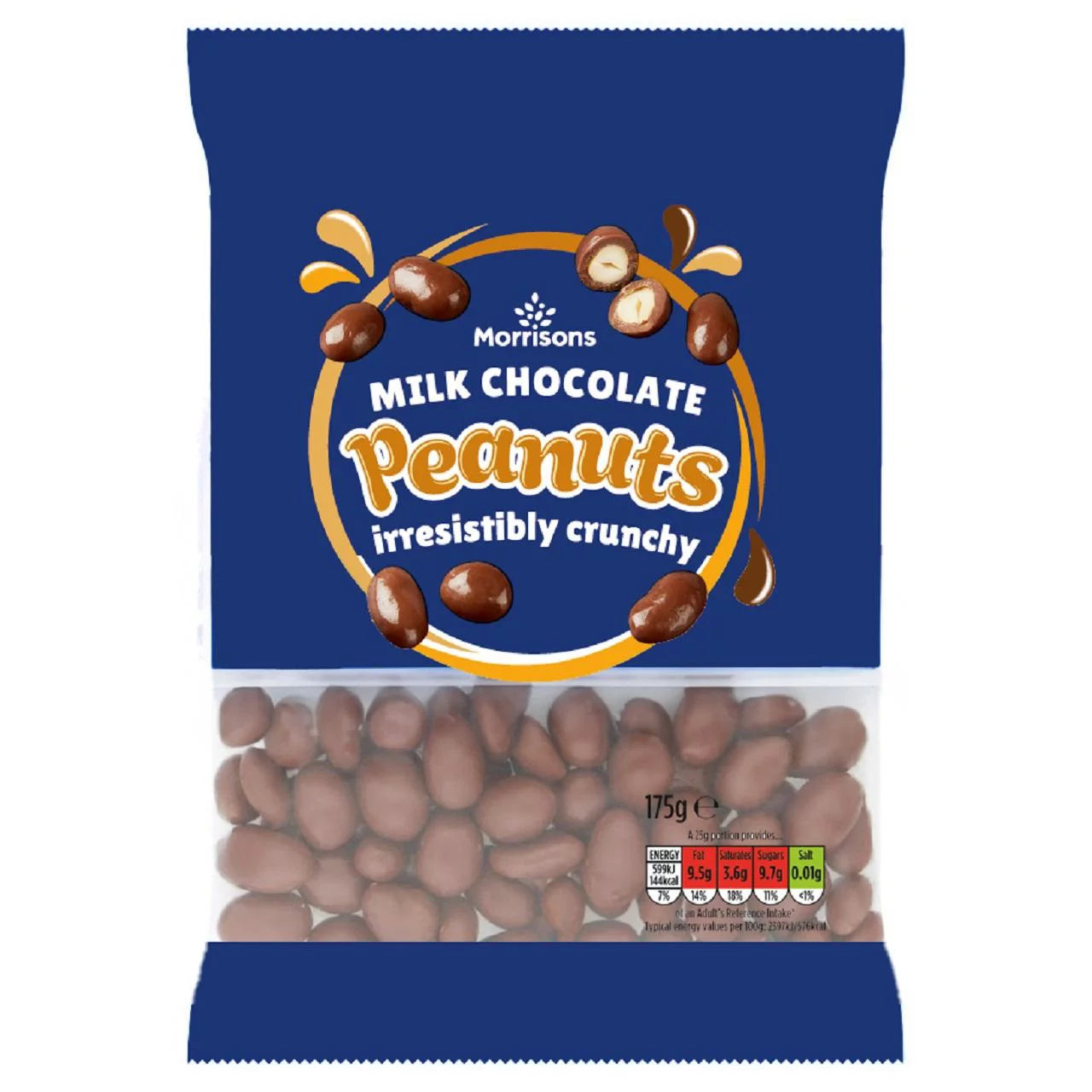 Morrisons Milk Chocolate Peanuts 175g