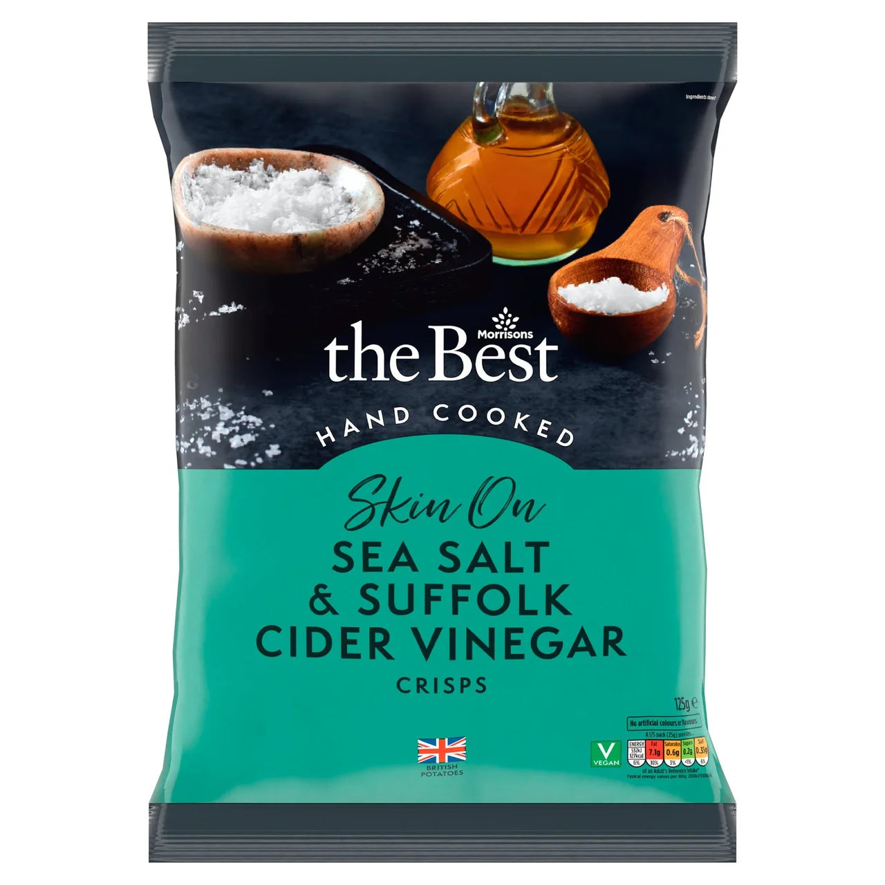 Morrisons The Best Sea Salt Vinegar Crisps 125g