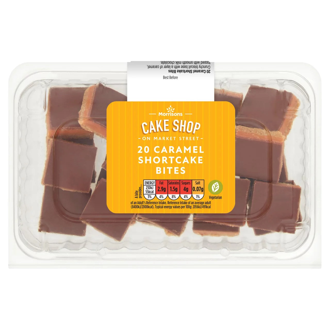 Morrisons 20 Caramel Shortcake Bites