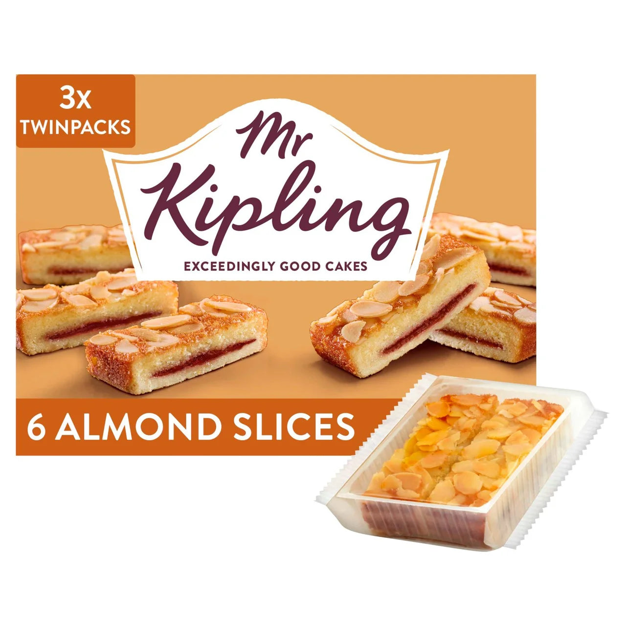 Mr Kipling Almond Slices 6pk