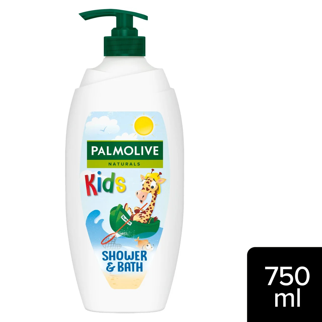 Palmolive Naturals Kids Shower & Bubble Bath Foam Pump 750ml