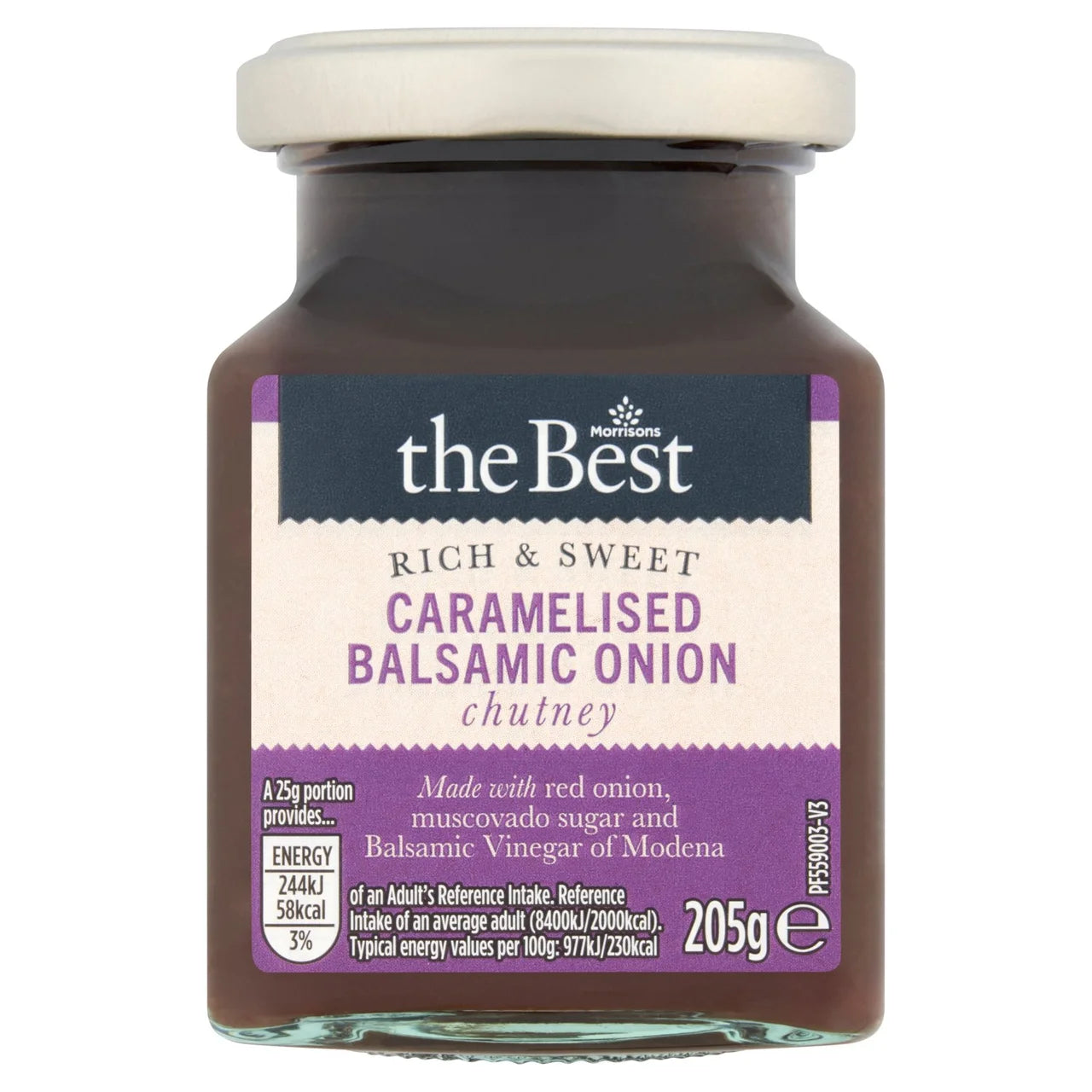 Morrisons The Best Caramelised Balsamic Onion Chutney 205g