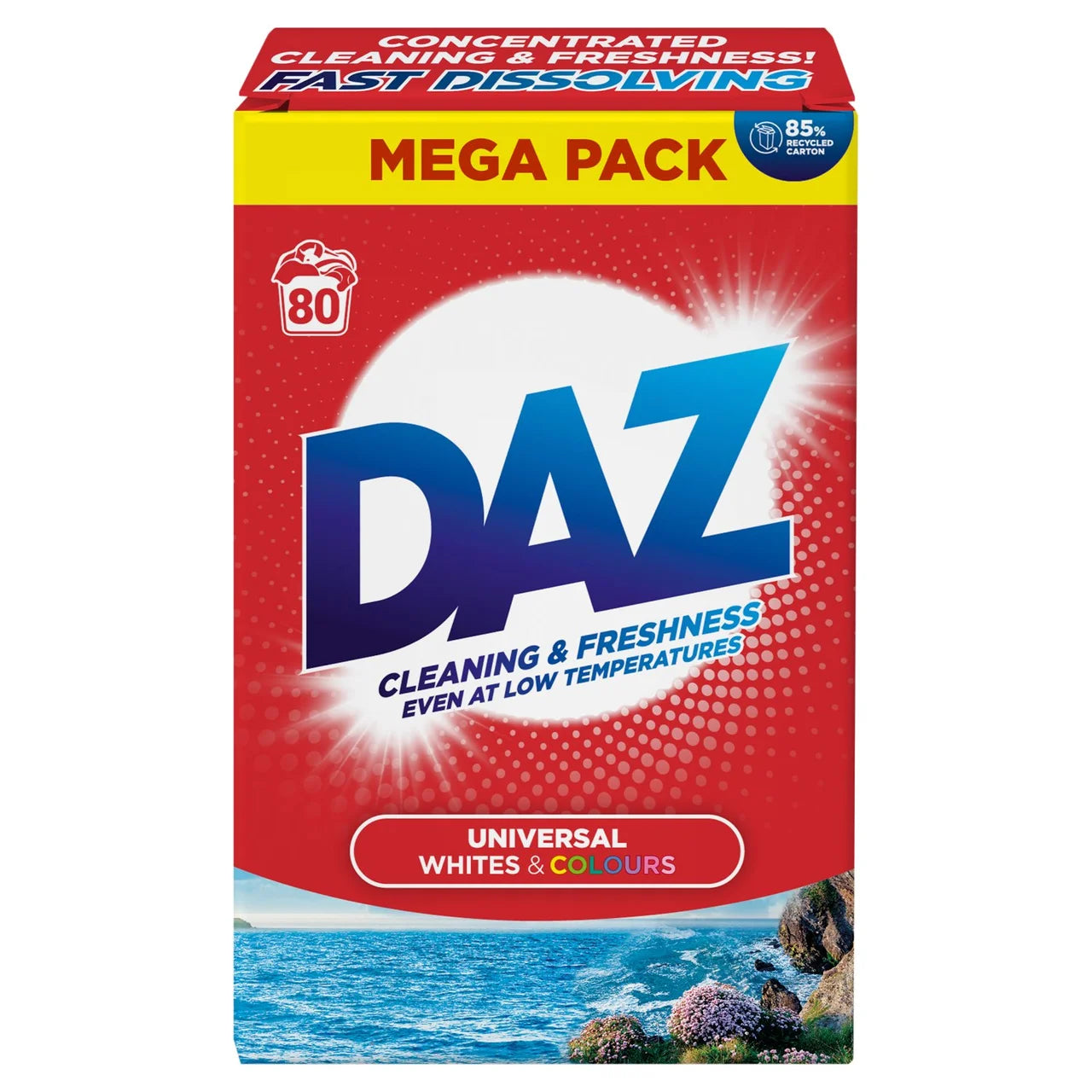 Daz Washing Powder for Whites & Colours 80 washes 4kg
