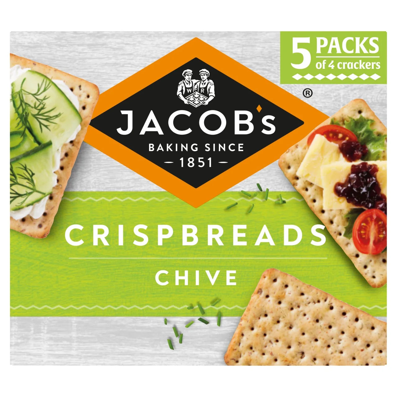 Jacobs Chive Crispbreads 190g