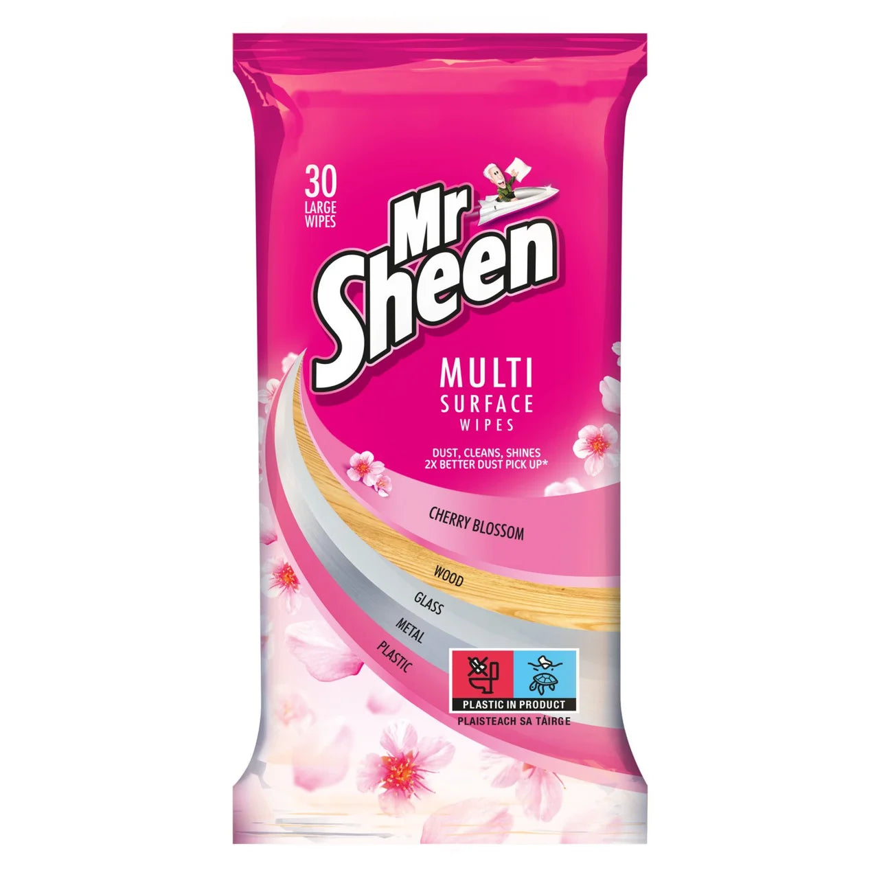 Mr Sheen Magnolia & Cherry Wipes 30pk