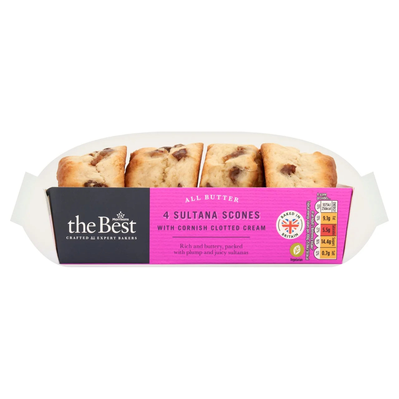 Morrisons The Best 4 Sultana Scones